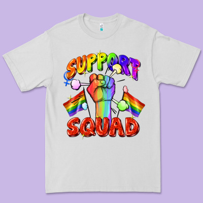 Support Squad Pride Premium Tee Designed By Fadigitalartstudio