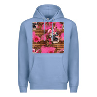 Colony Blue easter heifer with bunny ears seamless pattern Premium Hoodie - Artiststas