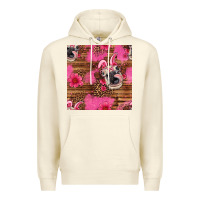 Sandshell easter heifer with bunny ears seamless pattern Premium Hoodie - Artiststas