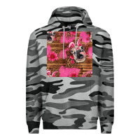Slate Camo easter heifer with bunny ears seamless pattern Premium Hoodie - Artiststas