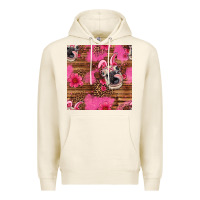 Tofu easter heifer with bunny ears seamless pattern Premium Hoodie - Artiststas