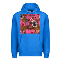True Royal easter heifer with bunny ears seamless pattern Premium Hoodie - Artiststas