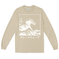 Mushroom the great wave off kanagawa Long Sleeve Tee - artisFamous