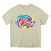 Mossy Mama Tie dye Leopard Heavy Core Tee - CowCowDesign
