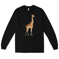 Black Giraffe Long Sleeve Tee - artisFamous