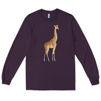 Plum Giraffe Long Sleeve Tee - artisFamous
