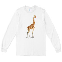 White Giraffe Long Sleeve Tee - artisFamous