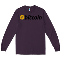 Plum vintage look bitcoin Long Sleeve Tee - artisFamous