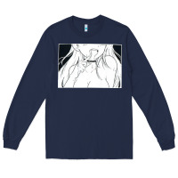 Navy anime eyes Long Sleeve Tee - artisFamous