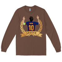 Chestnut Messi The Legend Long Sleeve Tee - artisFamous