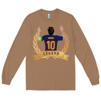 Toasted Coconut Messi The Legend Long Sleeve Tee - artisFamous