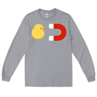 Heather Grey chick magnet Long Sleeve Tee - artisFamous