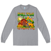 Heather Grey Small Town St Patrick's Day Long Sleeve Tee - CowhideDigitalArt