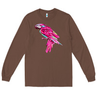 Chestnut pink parrot T-shirts Long Sleeve Tee - artisFamous