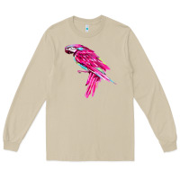 Mushroom pink parrot T-shirts Long Sleeve Tee - artisFamous