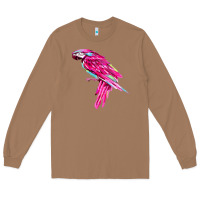 Toasted Coconut pink parrot T-shirts Long Sleeve Tee - artisFamous