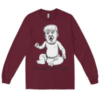Burgundy baby trump Long Sleeve Tee - artisFamous