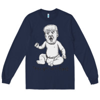 Navy baby trump Long Sleeve Tee - artisFamous