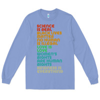 Colony Blue vintage, retro science is real, black lives matter Long Sleeve Tee - artisFamous