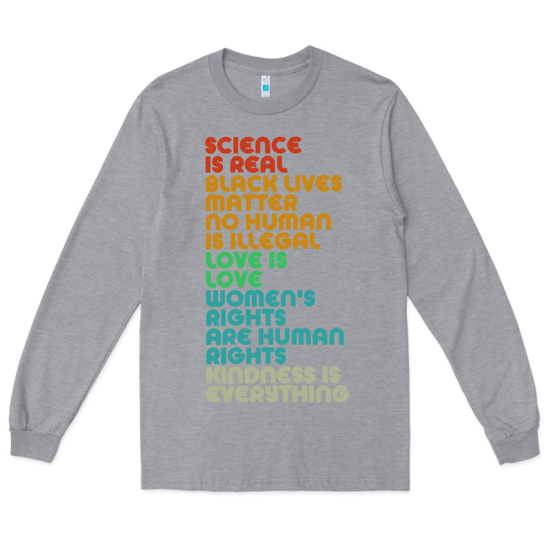 Vintage, Retro Science Is Real, Black Lives Matter Long Sleeve Tee by artisFamous | Teevron