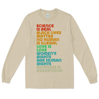 Mushroom vintage, retro science is real, black lives matter Long Sleeve Tee - artisFamous