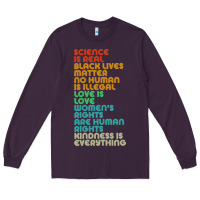 Plum vintage, retro science is real, black lives matter Long Sleeve Tee - artisFamous