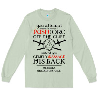 Matcha tabletop rpg d20 orc massage critical failure Long Sleeve Tee - artisFamous