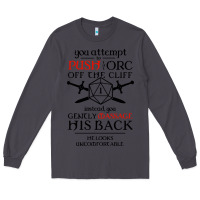 Smoke tabletop rpg d20 orc massage critical failure Long Sleeve Tee - artisFamous