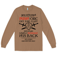 Toasted Coconut tabletop rpg d20 orc massage critical failure Long Sleeve Tee - artisFamous