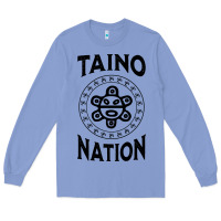 Colony Blue white taino nation coqui sun boricua taino Long Sleeve Tee - artisFamous