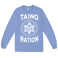 Colony Blue white taino nation coqui sun boricua taino Long Sleeve Tee - artisFamous