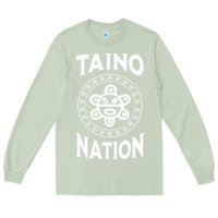 Matcha white taino nation coqui sun boricua taino Long Sleeve Tee - artisFamous