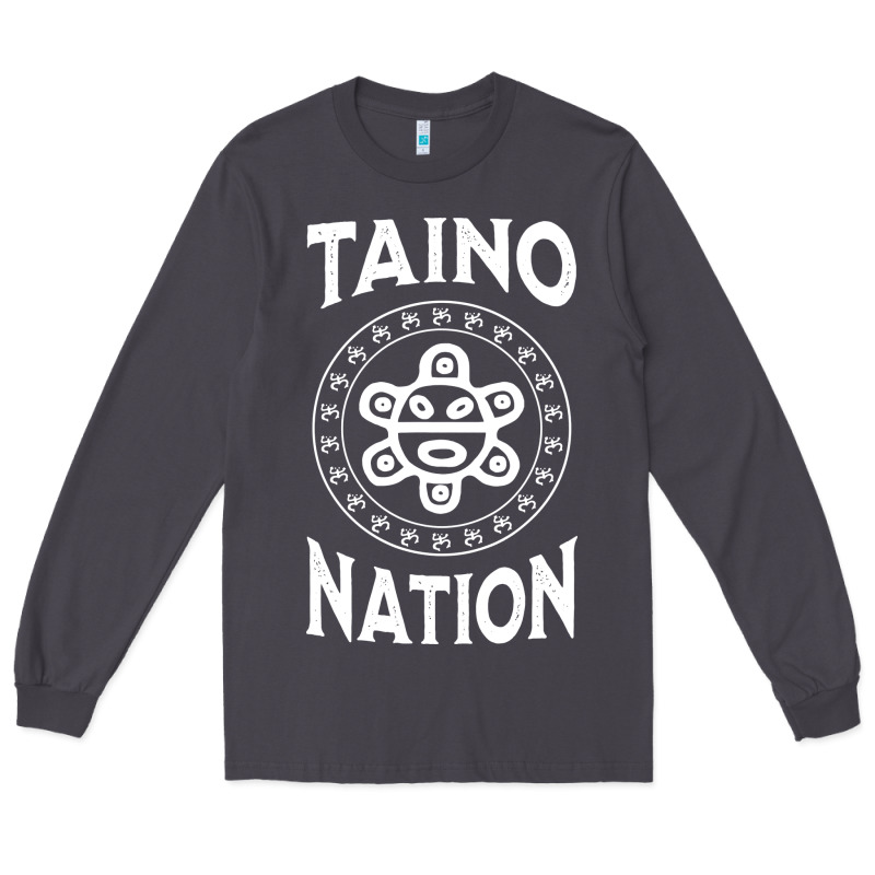 White Taino Nation Coqui Sun Boricua Taino Long Sleeve Tee by artisFamous | Teevron