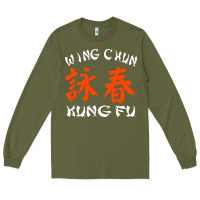 Army Green wing chun kung fu conception inspirante Long Sleeve Tee - artisFamous
