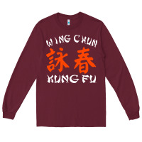Burgundy wing chun kung fu conception inspirante Long Sleeve Tee - artisFamous
