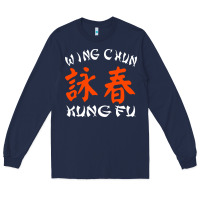 Navy Wing Chun Long Sleeve Tee - artisFamous