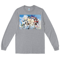 Heather Grey Genshin Impact Long Sleeve Tee - artisFamous