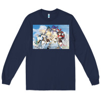 Navy Genshin Impact Long Sleeve Tee - artisFamous