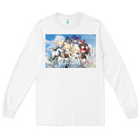 White Genshin Impact Long Sleeve Tee - artisFamous