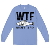 Colony Blue wtf where's the fish Long Sleeve Tee - artisFamous