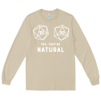 Mushroom yes they're natural 20 dice funny rpg gamer Long Sleeve Tee - artisFamous