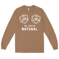 Toasted Coconut yes they're natural 20 dice funny rpg gamer Long Sleeve Tee - artisFamous