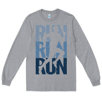 Heather Grey Run Running | for Runners Long Sleeve Tee - artisFamous