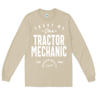 Mushroom Tractor Mechanic Gift Funny Job Title Profession Birthday Idea Long Sleeve Tee - artisFamous