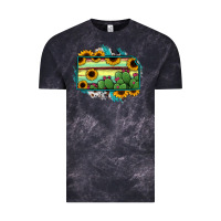 Cloud Black Kansas map sunflower catus serape Vintage Tee - RanaPortraitStore
