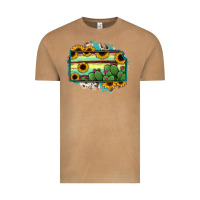 Vintage Camel Kansas map sunflower catus serape Vintage Tee - RanaPortraitStore