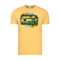 Vintage Mustard Kansas map sunflower catus serape Vintage Tee - RanaPortraitStore