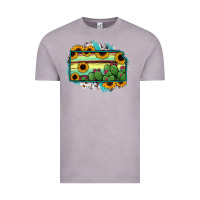 Vintage Zinc Kansas map sunflower catus serape Vintage Tee - RanaPortraitStore