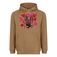 Toasted Coconut valentine's german shepherd Heavyweight Hoodie - RanaPortraitStore
