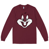 Burgundy bugs bunny Long Sleeve Tee - artisFamous